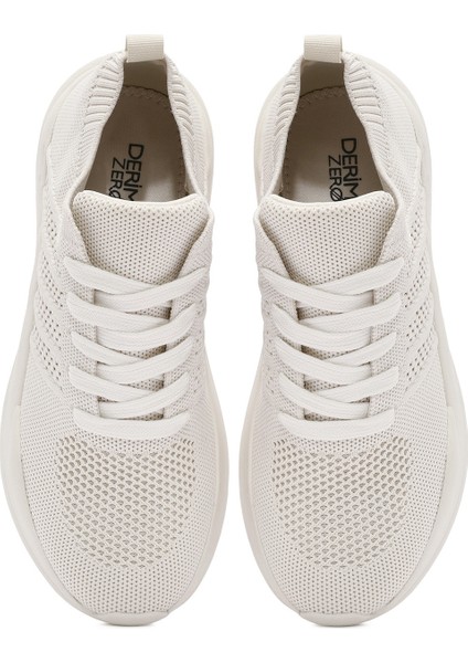 Zero Kadın Bej Bağcıklı Kalın Tabanlı Sneaker 25SFD43146F