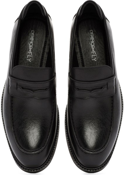 Erkek Siyah Klasik Loafer 24WFD756218