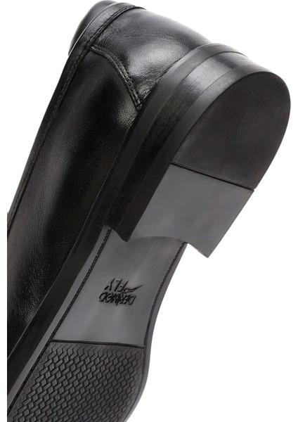 Erkek Siyah Klasik Loafer 24WFD756218