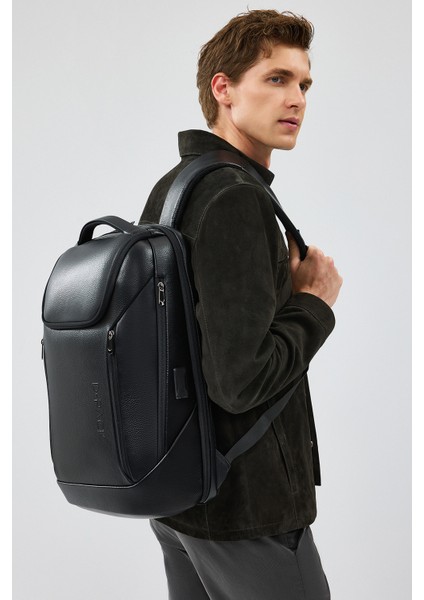 Enzo Erkek Antrasit Gömlek Yaka Süet Deri Ceket 24WGE652410