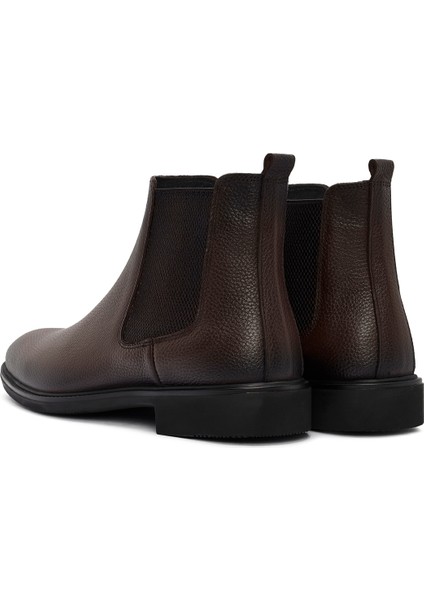 Erkek Kahverengi Deri Casual Chelsea Bot 24WFD7540FT