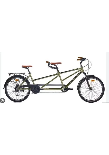 26 Carraro Due Tandem Unısex 470H420H 27-V Vb Mat Yesıl-Sıyah-Hakı-Kahverengı
