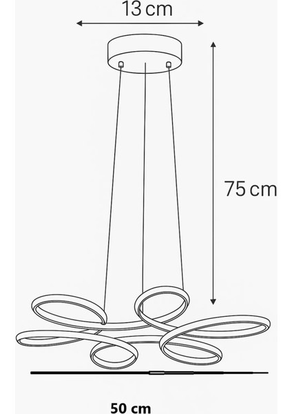 Istanbul Avize Megie Gümüş Ledli Lüx Modern Beyaz Power LED Avize fırsatları