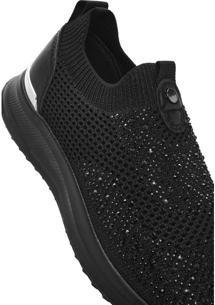 Zero Kadın Siyah Taşlı Sneaker 25sfd43136f