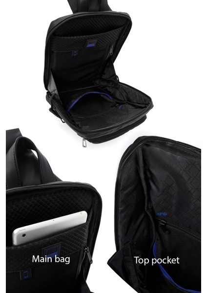 D-Pack Erkek Siyah Çapraz Çanta 24WBD30086F