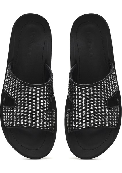 Kadın Siyah Hasır Terlik 25SFE4636M7