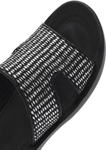 Kadın Siyah Hasır Terlik 25SFE4636M7