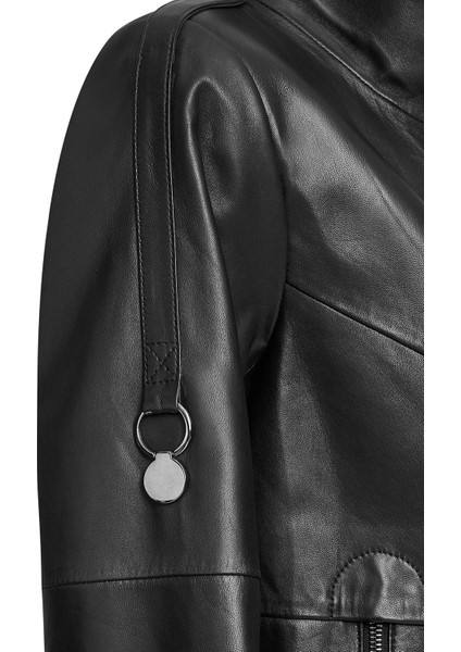 Luisa Kadın Siyah Deri Ceket 24WGD5172U4