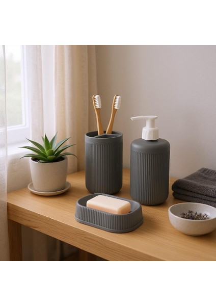 3lü Banyo Seti Antrasit modelleri