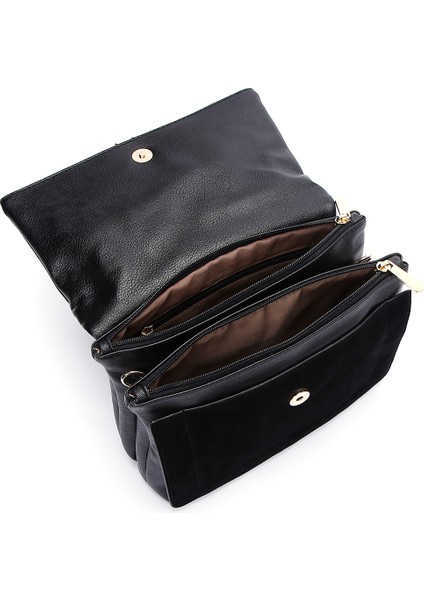 Kadın Siyah Uzun Askılı Çapraz Çanta 25SBD210514