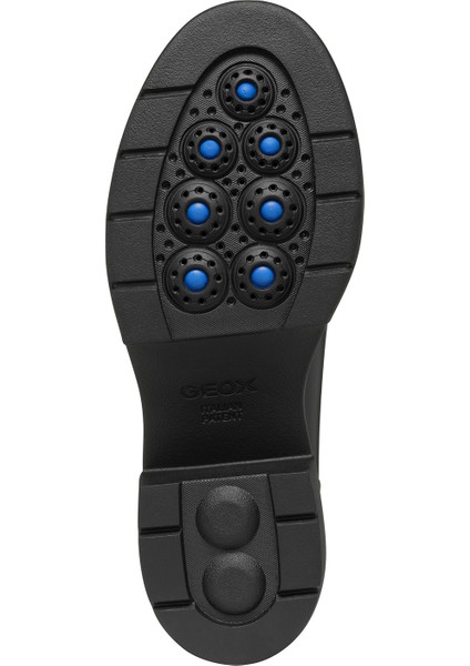 Kadın Siyah Spherica EC15 Kalın Topuklu Deri Maskülen Loafer D46WWD00043C9999