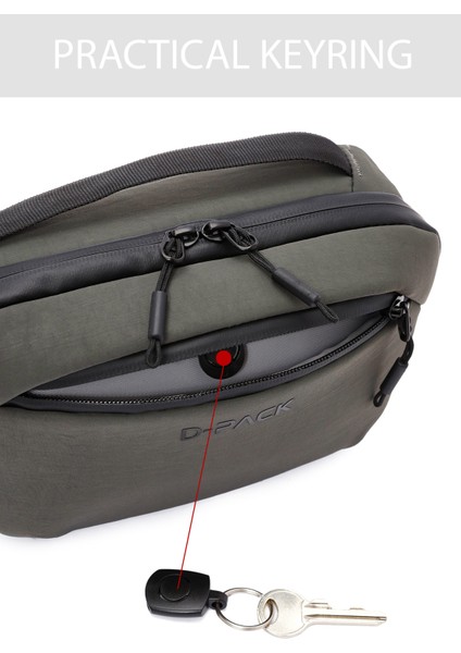 D-Pack Erkek Yeşil Kumaş Çapraz Çanta 24WBD30066F