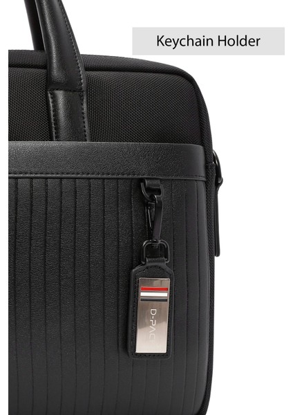 D-Pack Erkek Siyah Uzun Askılı Kumaş Evrak Çantası 24WBD30136F