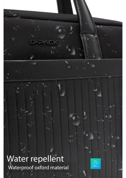 D-Pack Erkek Siyah Uzun Askılı Kumaş Evrak Çantası 24WBD30136F