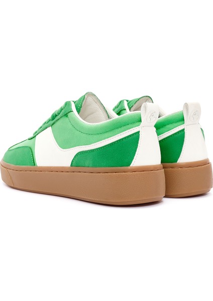 Acbc x Kadın Yeşil Bağcıklı Süet Sneaker 24WFD435310