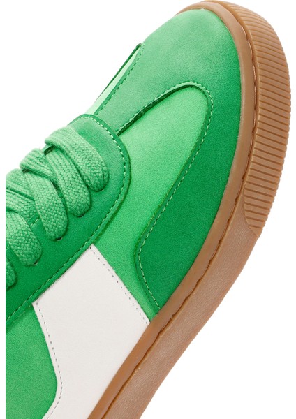 Acbc x Kadın Yeşil Bağcıklı Süet Sneaker 24WFD435310