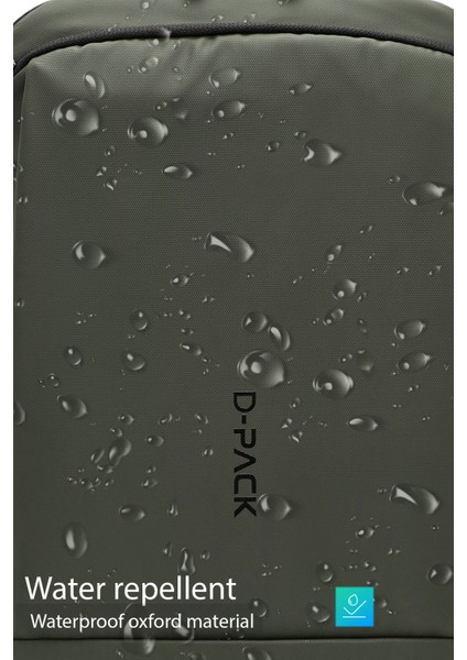 Erkek Yeşil Kumaş Sırt Çantası 23SBD30096F