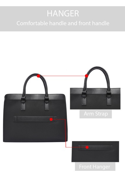 D-Pack Erkek Siyah Uzun Askılı Evrak Çantası 24WBD301218