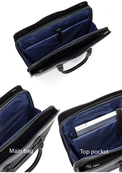 D-Pack Erkek Siyah Uzun Askılı Evrak Çantası 24WBD301218