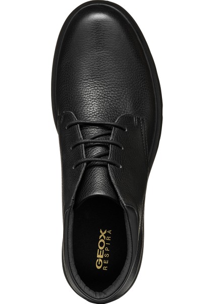 Erkek Siyah Spherica Ec1 Bağcıklı Deri Casual Bot U36D1B00046C9997