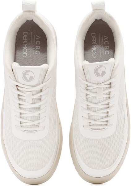 Acbc x Erkek Beyaz Bağcıklı Sneaker 24WFD76036F