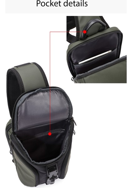 D-Pack Erkek Yeşil Uzun Askılı Omuz Çantası 23WBD30096F