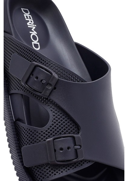 Erkek Lacivert Tokalı Terlik 25SFD6971PV