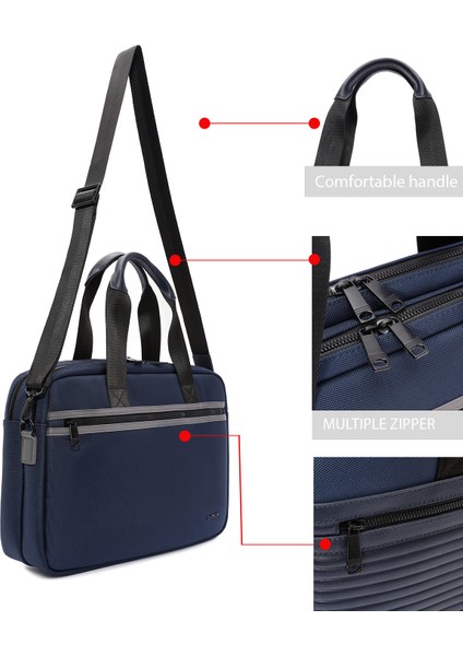 D-Pack Erkek Lacivert Uzun Askılı Kumaş Evrak Çantası 24WBD30146F