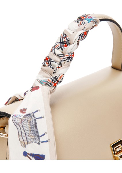 Kadın Bej Uzun Askılı Klasik Kol Çantası 25SBD280018