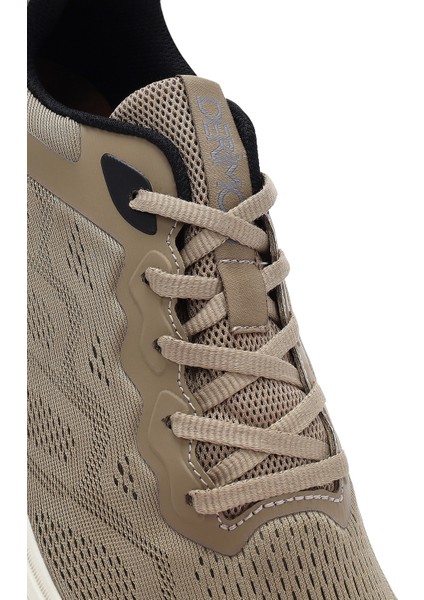 Erkek Bej Bağcıklı Kalın Tabanlı Sneaker 25SFD76016F