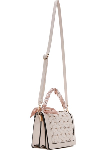 Kadın Krem Uzun Askılı Mini Çapraz Çanta 25SBD281329