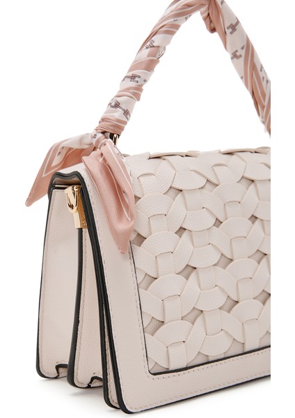 Kadın Krem Uzun Askılı Mini Çapraz Çanta 25SBD281329