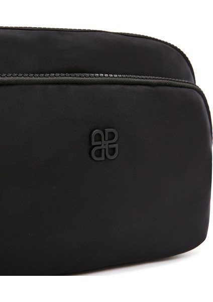 Kadın Siyah Uzun Askılı Kumaş Mini Çapraz Çanta 25SBD24276F