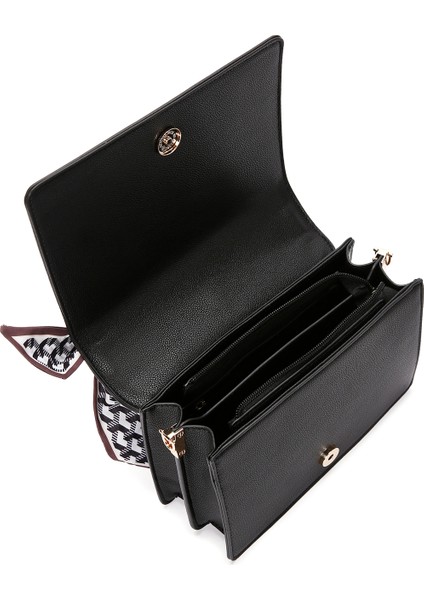 Kadın Siyah Uzun Askılı Mini Çapraz Çanta 25SBD281329