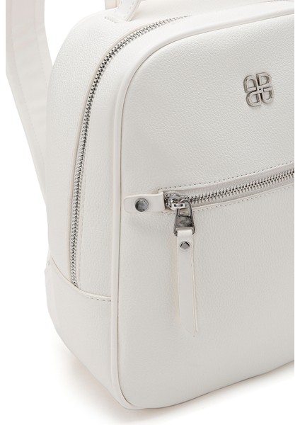 Kadın Krem Sırt Çantası 25SBD2450FT