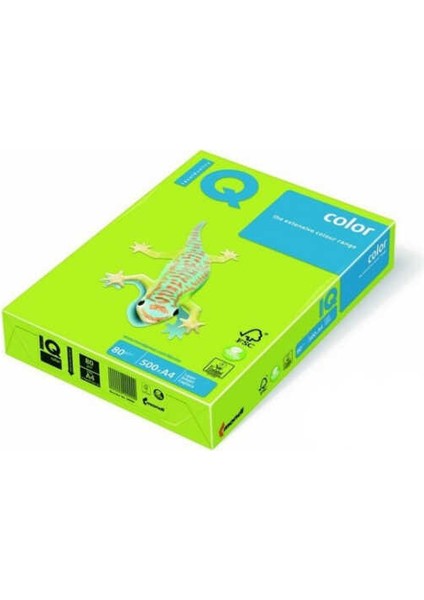 Iq Color Renkli Fotokopi Kağıdı A4 80 gr Fosforlu Yeşil