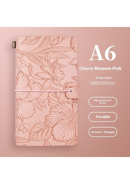 Seyahat Defteri Vintage A6 El Kitabı Öğrenci Günlüğü (Yurt Dışından)