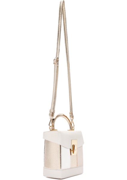 Kadın Krem Uzun Askılı Çapraz Çanta 25SBD240114