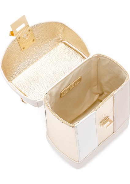 Kadın Krem Uzun Askılı Çapraz Çanta 25SBD240114