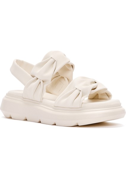 Kadın Krem Kalın Tabanlı Sandalet 25SFE485018
