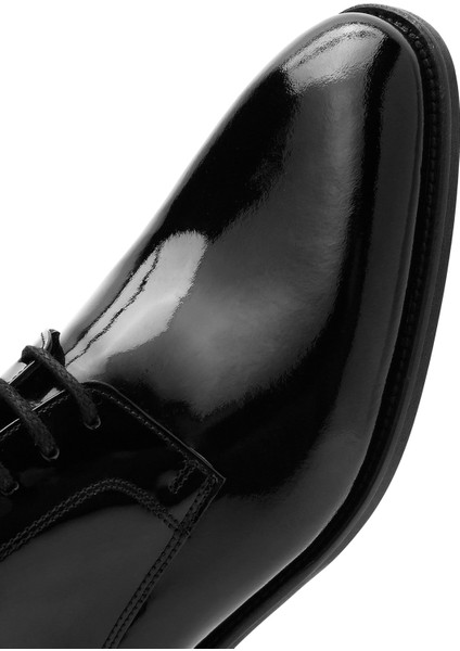 Erkek Siyah Bağcıklı Rugan Deri Klasik Ayakkabı 25SFD670316