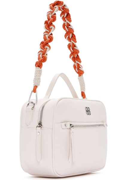 Kadın Krem Uzun Askılı Çapraz Çanta 25SBD2432FT