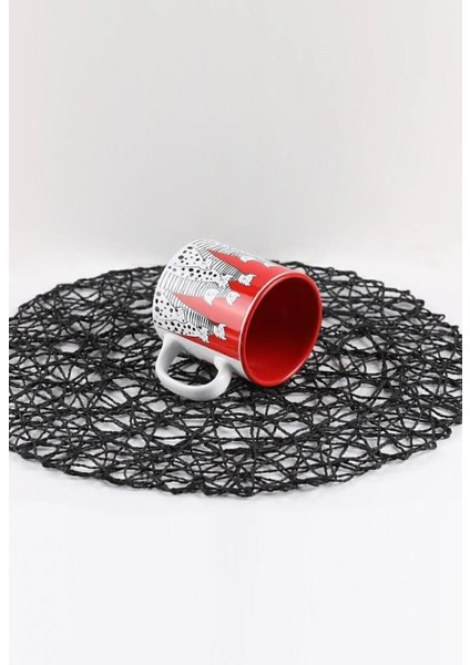 Kırmızı 10 cm Ribonlu Kupa, Şık ve Kullanışlı Tasarım, Hediye Için Ideal Seçenek fiyatları