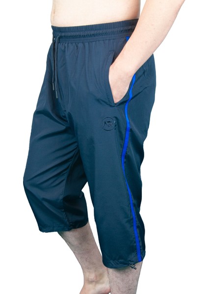 Erkek Havuz Deniz Uzun Diz Altı Kapri Şort Lacivert - 1520-25 fiyatları