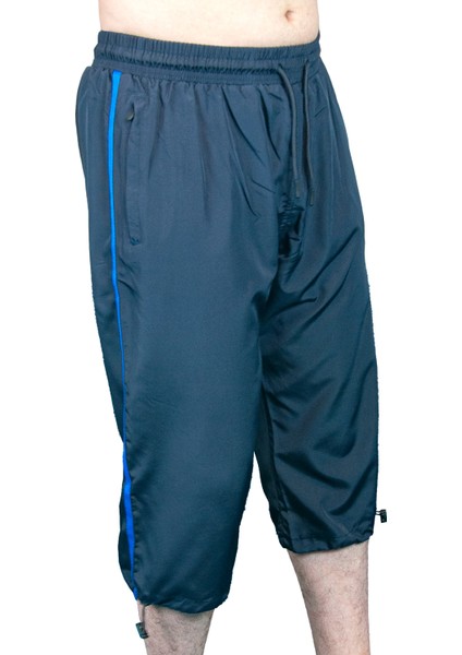 Erkek Havuz Deniz Uzun Diz Altı Kapri Şort Lacivert - 1520-25 fırsatları