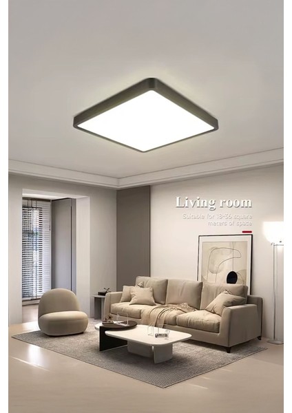 24W Antrasit Renk Kasa Tavan LED Avize, Salon, Banyo, Balkon, Koridor Aydınlatma modelleri