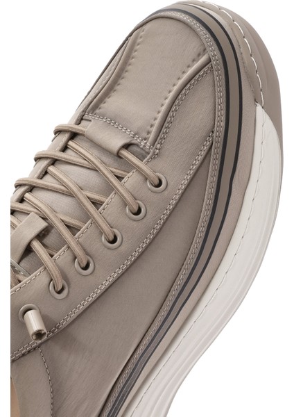 Erkek Bej Bağcıklı Kumaş Sneaker 25SFD69386F