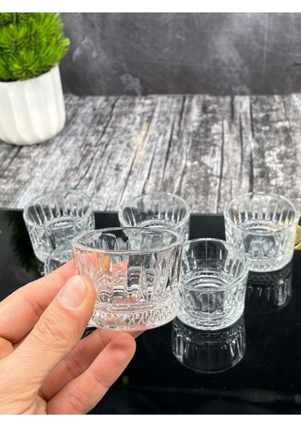 Altı Parça Mini Cam Sosluk ve Lokumluk Seti, Şık ve Kullanışlı Tasarım