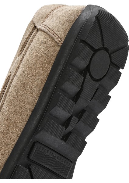 Erkek Bej Süet Deri Casual Loafer 25SFD754310