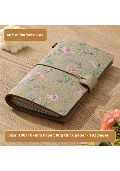 Seyahat Defteri Vintage A6 El Kitabı Öğrenci Günlüğü (Yurt Dışından)